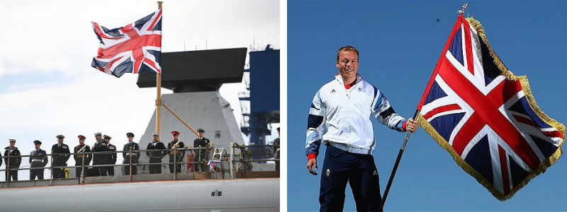 Union Flag Navy UK Chris Hoy Olympics Union Jack