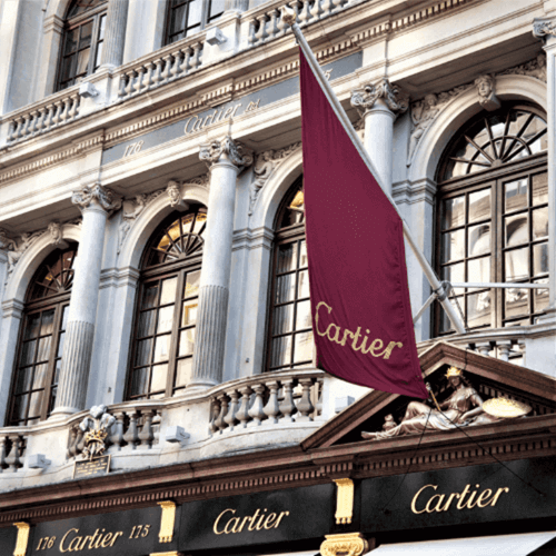 custom flag - cartier