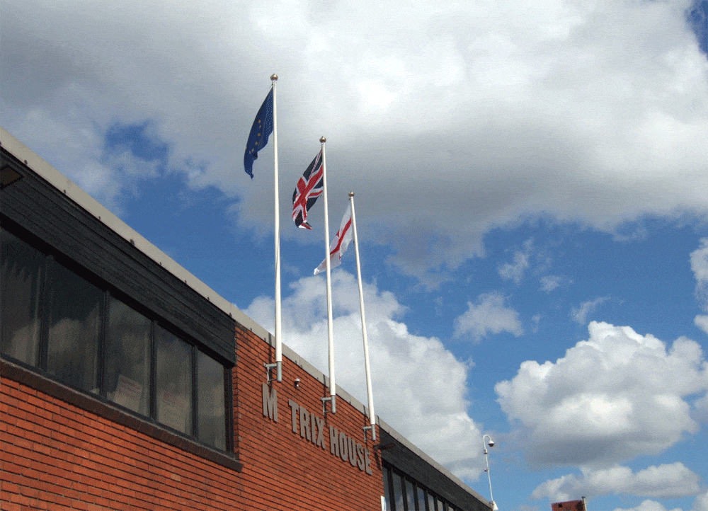 Glass Fibre vertical Wall mounted Flagpole